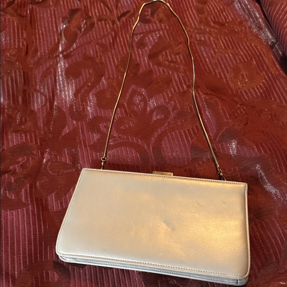 Giani Bernini Cream Wristlet Clutch